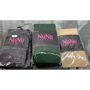 Nu & Nu Legwear Multi Color Opaque Tights With Spandex Sz 4'10"-5'4"  7 Pairs